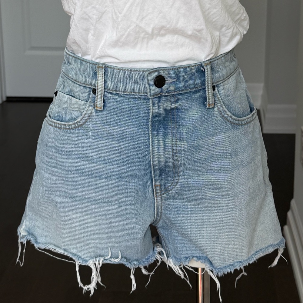 Alexander Wang Bite Logo denim shorts